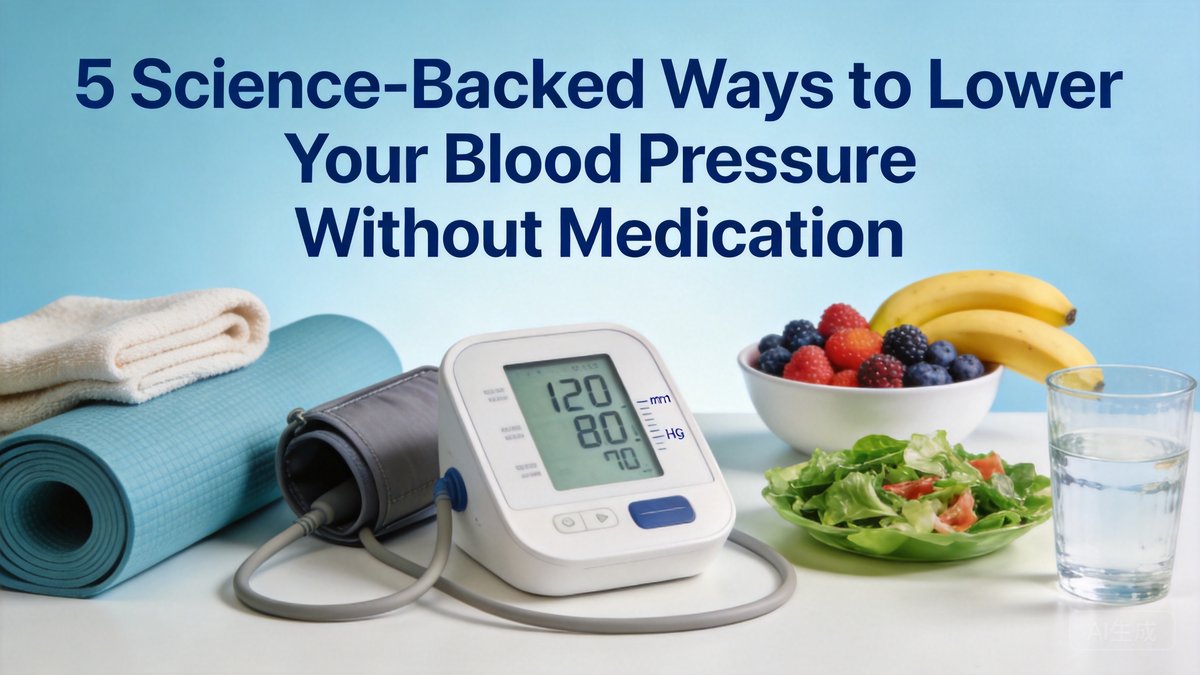 5 Science-Backed Ways to Lower Your Blood Pressure Without Medication