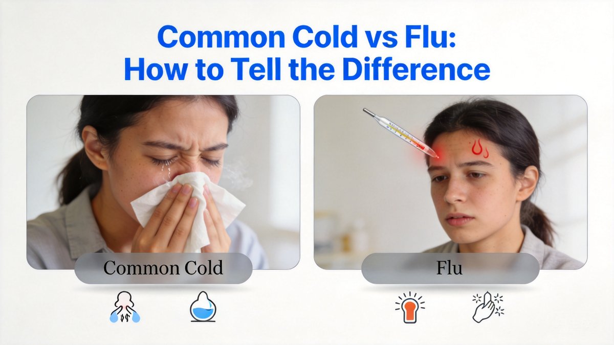 Common Cold vs Flu: How to Tell the Difference